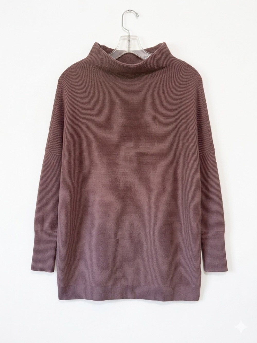 Free People Ottoman Slouchy Tunic Sweater Mauve Rose Oversized S
